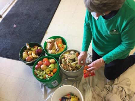 Composting food scraps in school